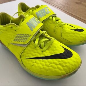 Nike Zoom HJ Elite Neon Yellow Track Spikes US 8 / EU 41